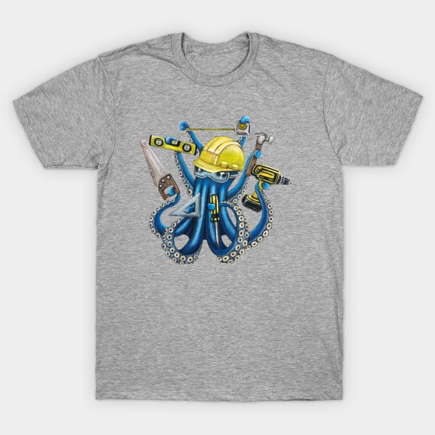 "OctoBuilder" - OctoKick collection T-Shirt by GardenPartyArt